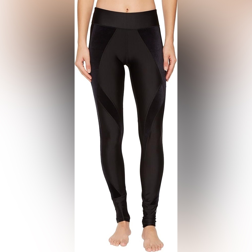 Puma Explosive Tights Black Velvet Accent Workout Leggings Size M dryCELL - Picture 8 of 10